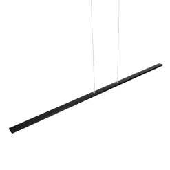 QAZQA Küchenlampen|Esszimmerlampen*Moderne schwarze Hängelampe 150 cm inkl. LED - Banda