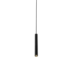 QAZQA Schlafzimmerlampen|Küchenlampen*Moderne schwarze Pendelleuchte für 1-phasiges Schienensystem - Slimline Keno
