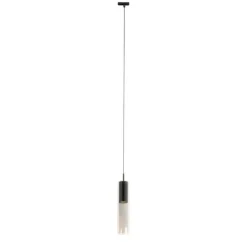 QAZQA Schlafzimmerlampen|Küchenlampen*Moderne schwarze Pendelleuchte für Schienensystem 1-phasig - Iconic Lloyd