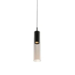 QAZQA Schlafzimmerlampen|Küchenlampen*Moderne schwarze Pendelleuchte für Schienensystem 1-phasig - Iconic Lloyd