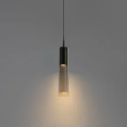 QAZQA Schlafzimmerlampen|Küchenlampen*Moderne schwarze Pendelleuchte für Schienensystem 1-phasig - Iconic Lloyd