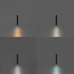 QAZQA Led-Strahler|Deckenstrahler*Moderne schwarze Pendelleuchte für 1-phasiges Schienensystem 4,5 W 3000 K - Magnetic Cassie