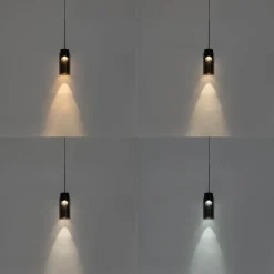 QAZQA Schlafzimmerlampen|Küchenlampen*Moderne schwarze Pendelleuchte für Schienensystem 1-phasig inkl. LED - Magnetic Vance