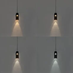 QAZQA Schlafzimmerlampen|Küchenlampen*Moderne schwarze Pendelleuchte für Schienensystem 1-phasig inkl. LED - Magnetic Vance