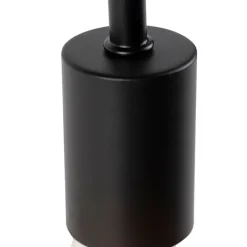 QAZQA Tischlampen|Wohnzimmerlampen*Moderne schwarze Tischlampe - Facil