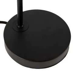 QAZQA Tischlampen|Wohnzimmerlampen*Moderne schwarze Tischlampe - Facil