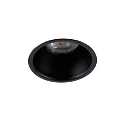 QAZQA Smarte Einbaustrahlers|Smarte Spots*Moderne Smart Einbau Spot schwarz inkl. WiFi GU10 - Abt