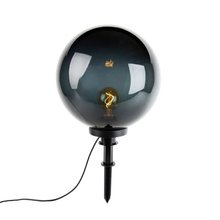 Trio Leuchten Gartenbeleuchtung*Moderne Spikesleuchte Rauch 40 cm IP44 - Moshi