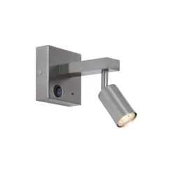 QAZQA Wandleuchten|Wohnzimmerlampen*Moderne Stahl Wandleuchte mit USB-C Neigbar - Rex