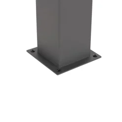 QAZQA Gartenbeleuchtung|Stehlampen Außen*Moderne stehende Außenleuchte 70 cm dunkelgrau IP44 - Dänemark