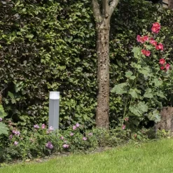 QAZQA Gartenbeleuchtung|Stehlampen Außen*Moderne stehende Außenleuchte grau 50 cm IP44 - Dänemark