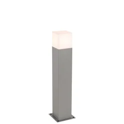 QAZQA Gartenbeleuchtung|Stehlampen Außen*Moderne stehende Außenleuchte grau 50 cm IP44 - Dänemark