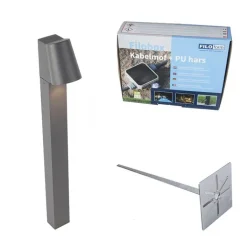 QAZQA Led-Außenleuchten|Stehlampen Außen*Moderne stehende Außenleuchte Anthrazit inkl. LED - Uma