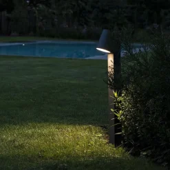 QAZQA Led-Außenleuchten|Stehlampen Außen*Moderne stehende Außenleuchte Anthrazit inkl. LED - Uma