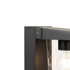 QAZQA Gartenbeleuchtung|Stehlampen Außen*Moderne stehende Außenleuchte schwarz 60 cm IP54 - Chimay