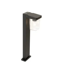 QAZQA Gartenbeleuchtung|Stehlampen Außen*Moderne stehende Außenleuchte schwarz 60 cm IP54 - Chimay