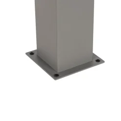 QAZQA Gartenbeleuchtung|Stehlampen Außen*Moderne stehende Außenleuchte grau 70 cm IP44 - Dänemark