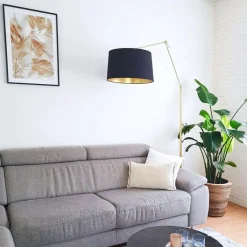 QAZQA Stehlampen|Wohnzimmerlampen*Moderne Stehlampe gold verstellbar - Editor