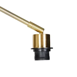 QAZQA Stehlampen|Wohnzimmerlampen*Moderne Stehlampe gold verstellbar - Editor