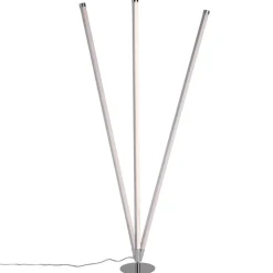 QAZQA Schlafzimmerlampen|Küchenlampen*Moderne Stehlampe LED Chrom - Line-up