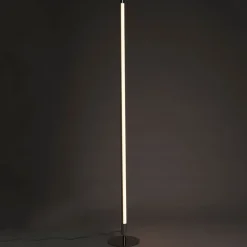 QAZQA Schlafzimmerlampen|Küchenlampen*Moderne Stehlampe LED Chrom - Line-up