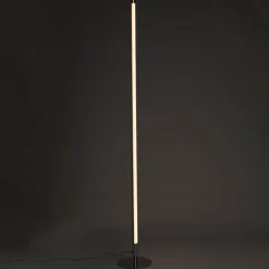 QAZQA Schlafzimmerlampen|Küchenlampen*Moderne Stehlampe LED Chrom - Line-up