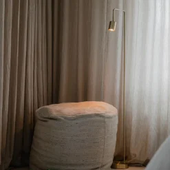 QAZQA Schlafzimmerlampen|Küchenlampen*Moderne Stehlampe Messing verstellbar - Java