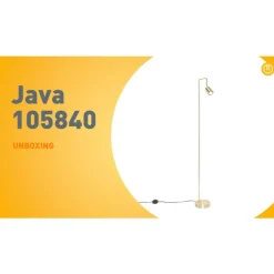 QAZQA Schlafzimmerlampen|Küchenlampen*Moderne Stehlampe Messing verstellbar - Java