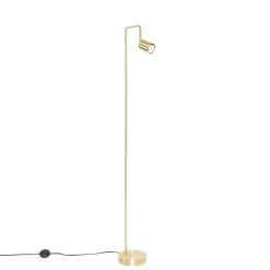 QAZQA Schlafzimmerlampen|Küchenlampen*Moderne Stehlampe Messing verstellbar - Java