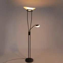 QAZQA Schlafzimmerlampen|Led-Stehlampen*Moderne Stehlampe schwarz inkl. LED - Lexus