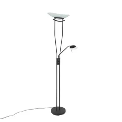 QAZQA Schlafzimmerlampen|Led-Stehlampen*Moderne Stehlampe schwarz inkl. LED - Lexus