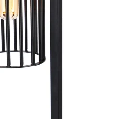 QAZQA Schlafzimmerlampen|Küchenlampen*Moderne Stehlampe schwarz - Balenco Wazo