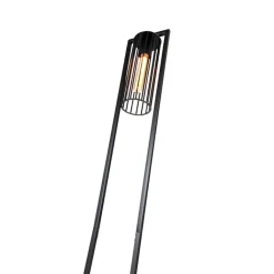 QAZQA Schlafzimmerlampen|Küchenlampen*Moderne Stehlampe schwarz - Balenco Wazo