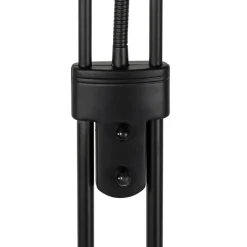 QAZQA Led-Stehlampen|Stehlampen*Moderne Stehlampe schwarz mit Leselampe inkl. LED dunkel bis warm - Diva