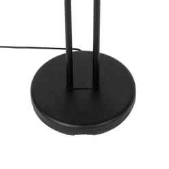 QAZQA Led-Stehlampen|Stehlampen*Moderne Stehlampe schwarz mit Leselampe inkl. LED dunkel bis warm - Diva