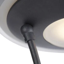QAZQA Lampen Für Dein Homeoffice|Led-Stehlampen*Moderne Stehlampe schwarz inkl. LED mit Lesearm - Ibiza