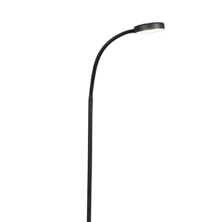 QAZQA Esszimmerlampen|Wohnzimmerlampen*Moderne Stehlampe schwarz inkl. LED - Trax