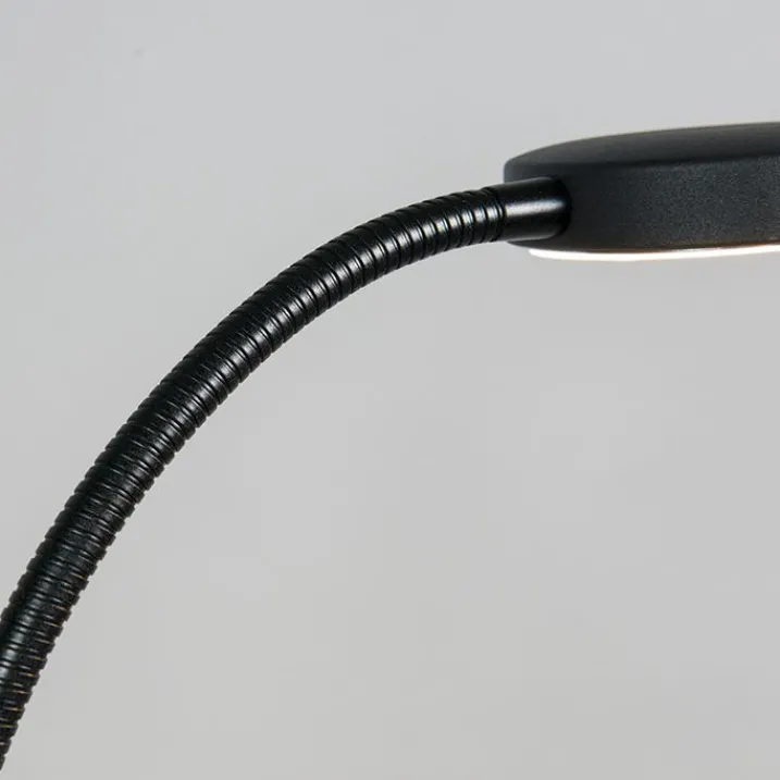 QAZQA Esszimmerlampen|Wohnzimmerlampen*Moderne Stehlampe schwarz inkl. LED - Trax