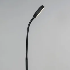QAZQA Esszimmerlampen|Wohnzimmerlampen*Moderne Stehlampe schwarz inkl. LED - Trax