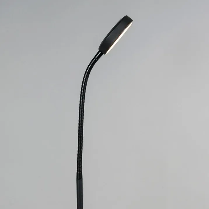 QAZQA Esszimmerlampen|Wohnzimmerlampen*Moderne Stehlampe schwarz inkl. LED - Trax