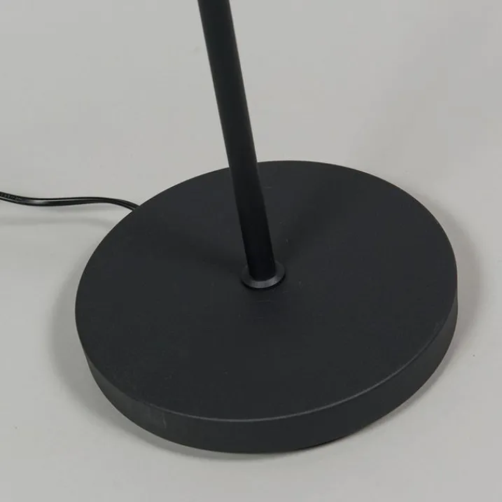 QAZQA Esszimmerlampen|Wohnzimmerlampen*Moderne Stehlampe schwarz inkl. LED - Trax