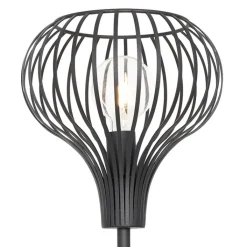 QAZQA Stehlampen|Wohnzimmerlampen*Moderne Stehlampe schwarz - Sapphira