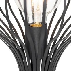 QAZQA Stehlampen|Wohnzimmerlampen*Moderne Stehlampe schwarz - Sapphira