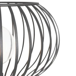 QAZQA Stehlampen|Wohnzimmerlampen*Moderne Stehlampe schwarz - Sapphira