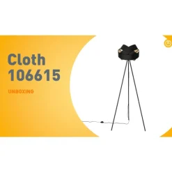 QAZQA Schlafzimmerlampen|Küchenlampen*Moderne Stehlampe schwarz - Stoff