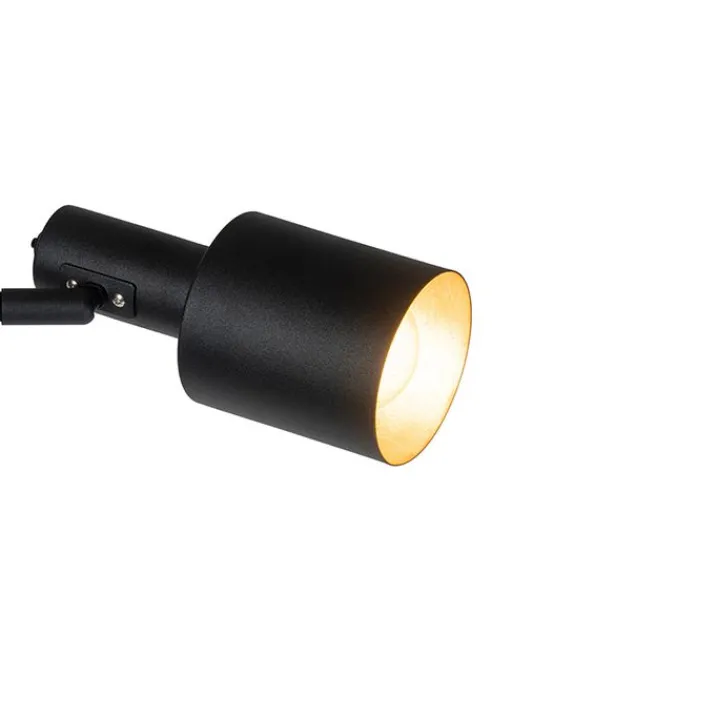 QAZQA Stehlampen|Wohnzimmerlampen*Moderne Stehlampe schwarz 2-flammig - Stijn