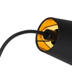 QAZQA Stehlampen|Wohnzimmerlampen*Moderne Stehlampe schwarz 2-Licht - Carmen
