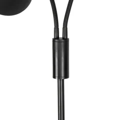 QAZQA Stehlampen|Wohnzimmerlampen*Moderne Stehlampe schwarz 2-Licht - Carmen