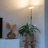 QAZQA Schlafzimmerlampen|Küchenlampen*Moderne Stehlampe schwarz inkl. LED und Dimmer - Bumu