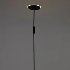 QAZQA Schlafzimmerlampen|Küchenlampen*Moderne Stehlampe schwarz inkl. LED und Dimmer - Bumu